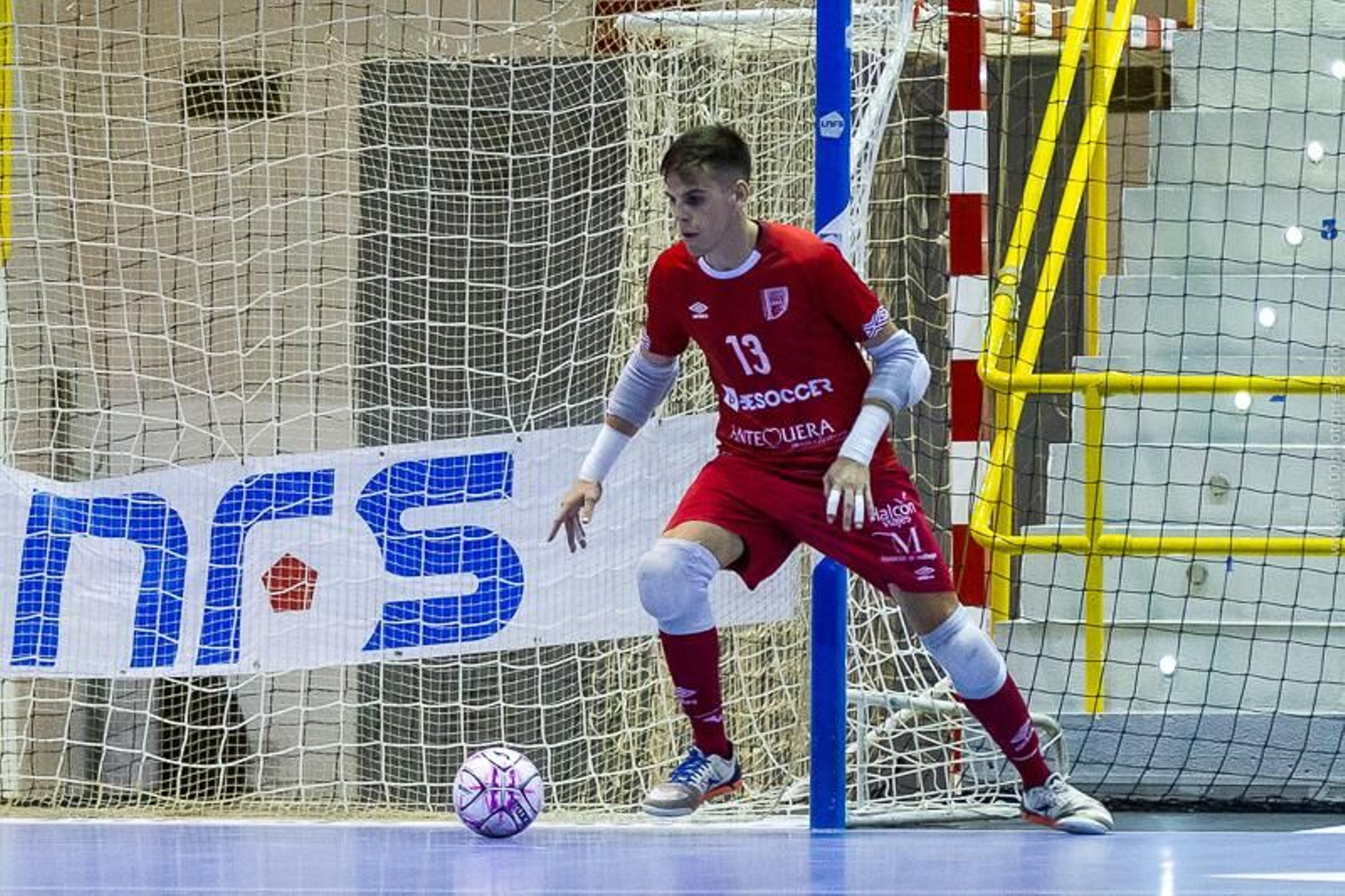 Yiyo, con el BeSoccer UMA Antequera.