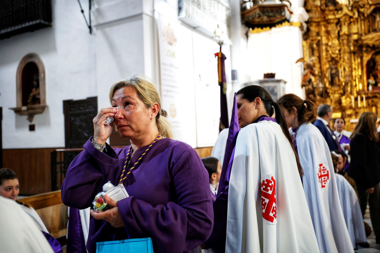 Imágenes de la cofradía del Nazareno de Santa María en la Semana Santa de Cádiz 2023