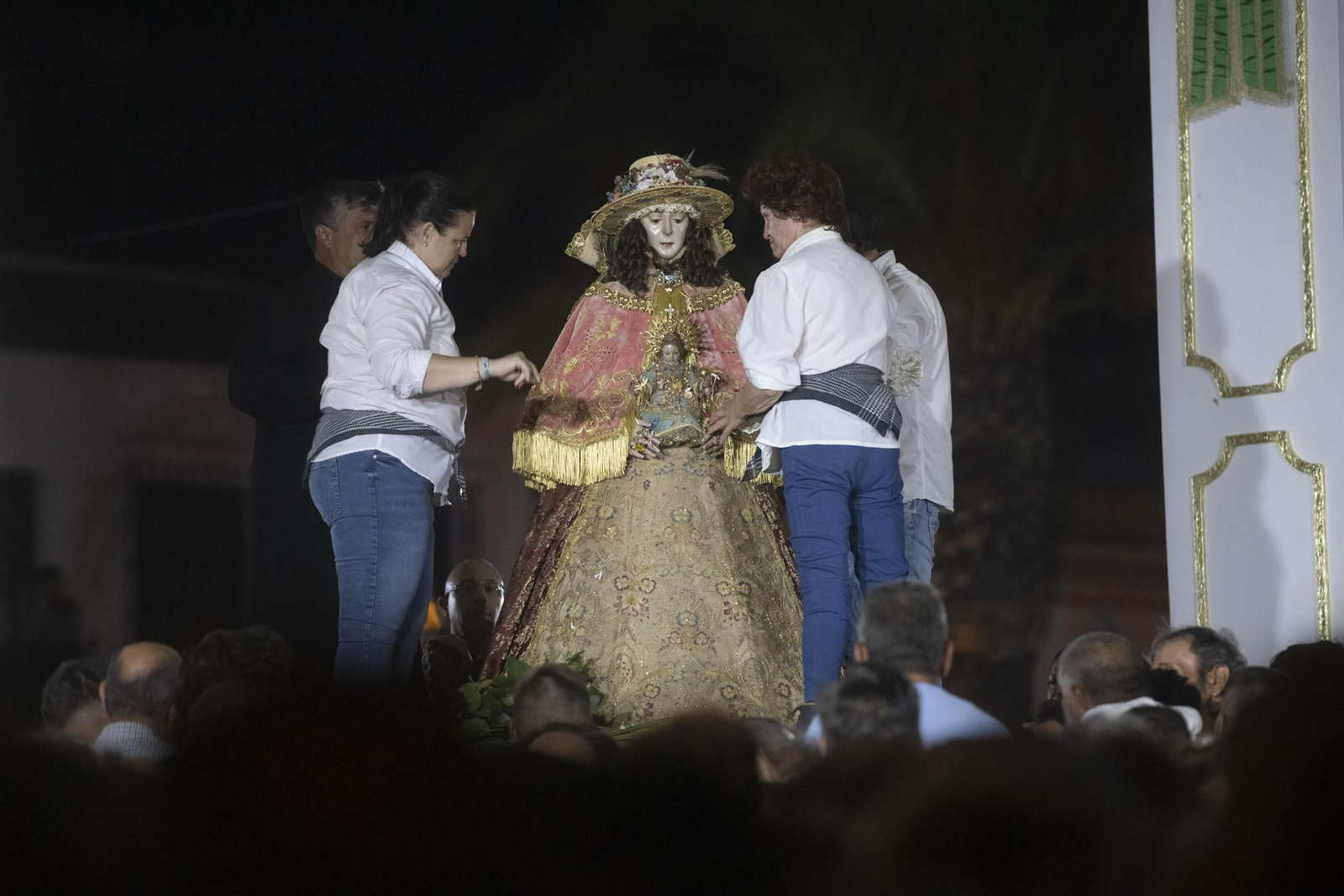 Imágenes del traslado de la Virgen del Rocío de Almonte hasta El Chaparral