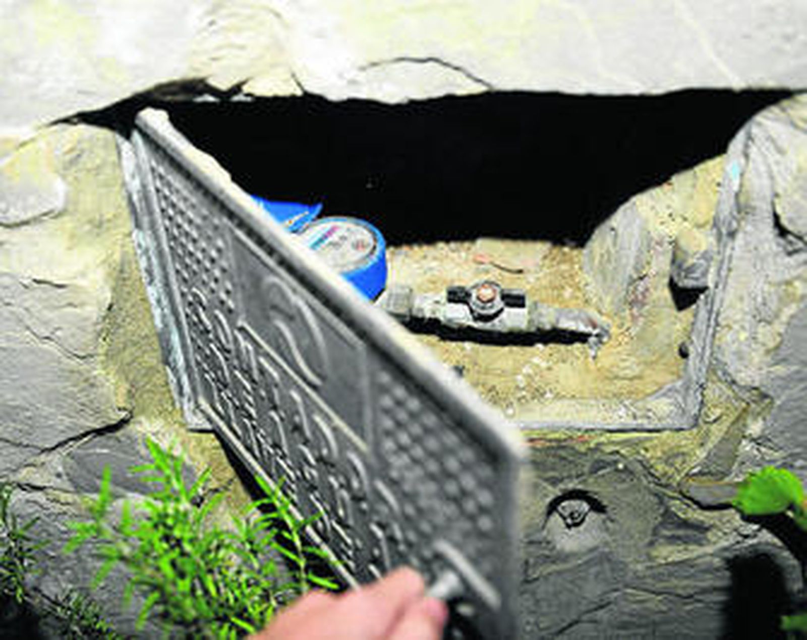 Un contador de agua, de una vivienda de San Fernando.