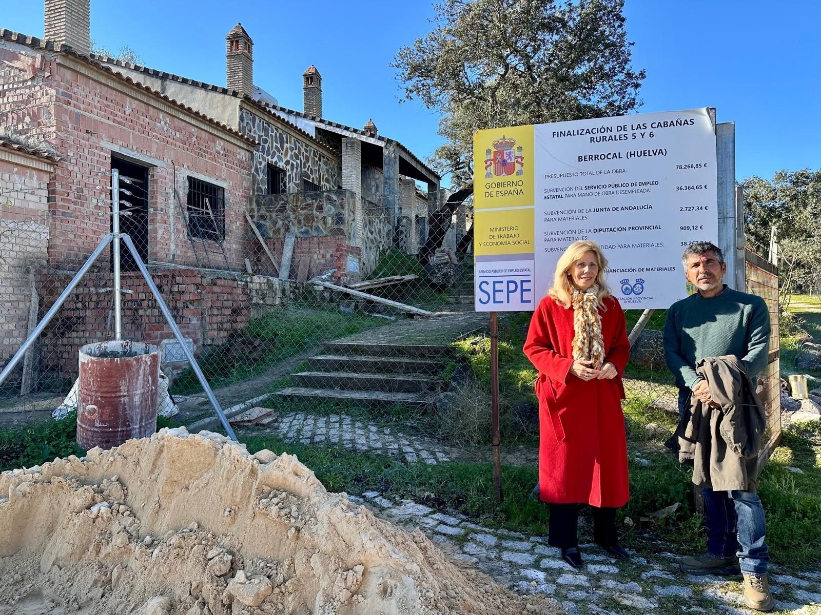 Visita a una obra del PFEA en Berrocal.