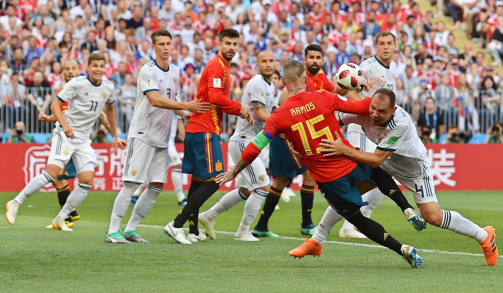 Las imágenes del España-Rusia