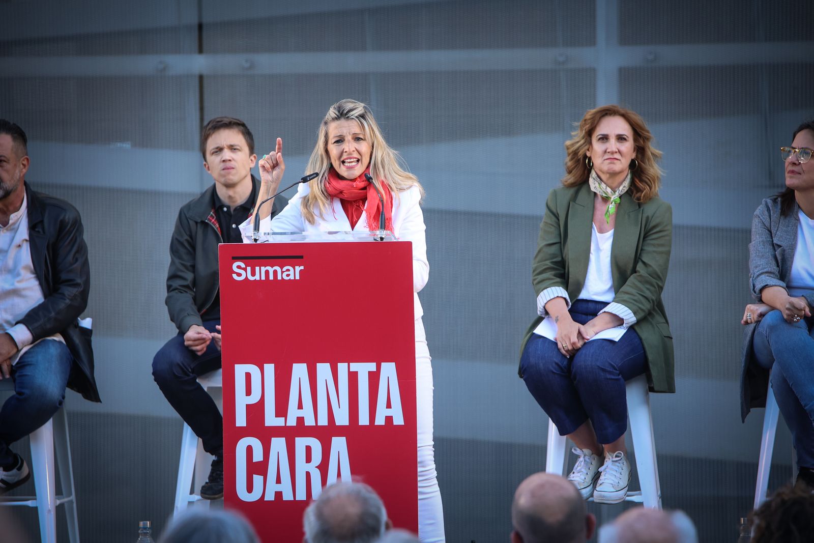 Imágenes del mitin de SUMAR con Yolanda Díaz en Jerez