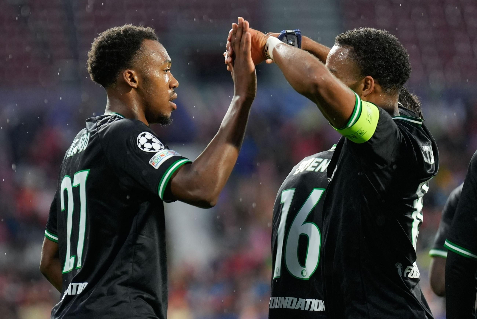 El Girona-Feyenoord de la Champions League, en fotos