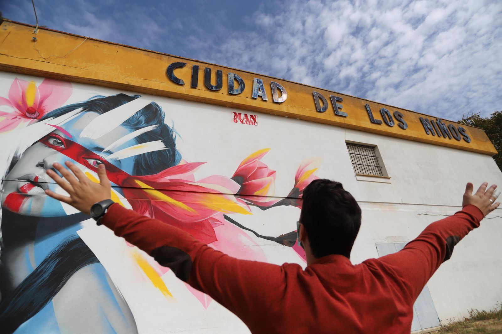 Mural de Man o Matic en la Ciudad de los Niños.