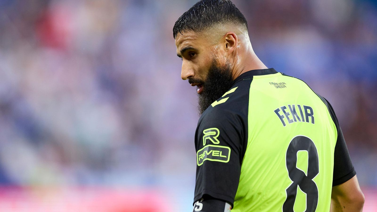 Nabil Fekir durante el encuentro ante el Deportivo Alavés