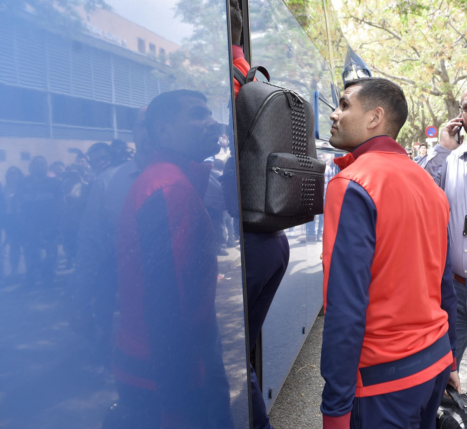 Las imágenes de la llegada del Sevilla