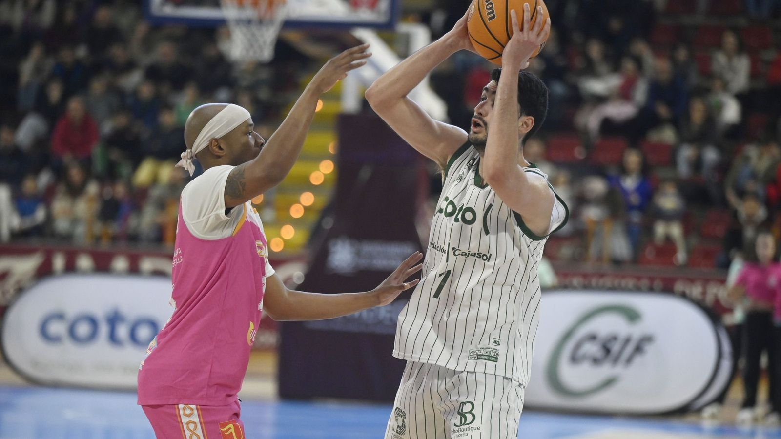 Alejandro Rodríguez, durante la cita del pasado domingo ante el Caja 87.