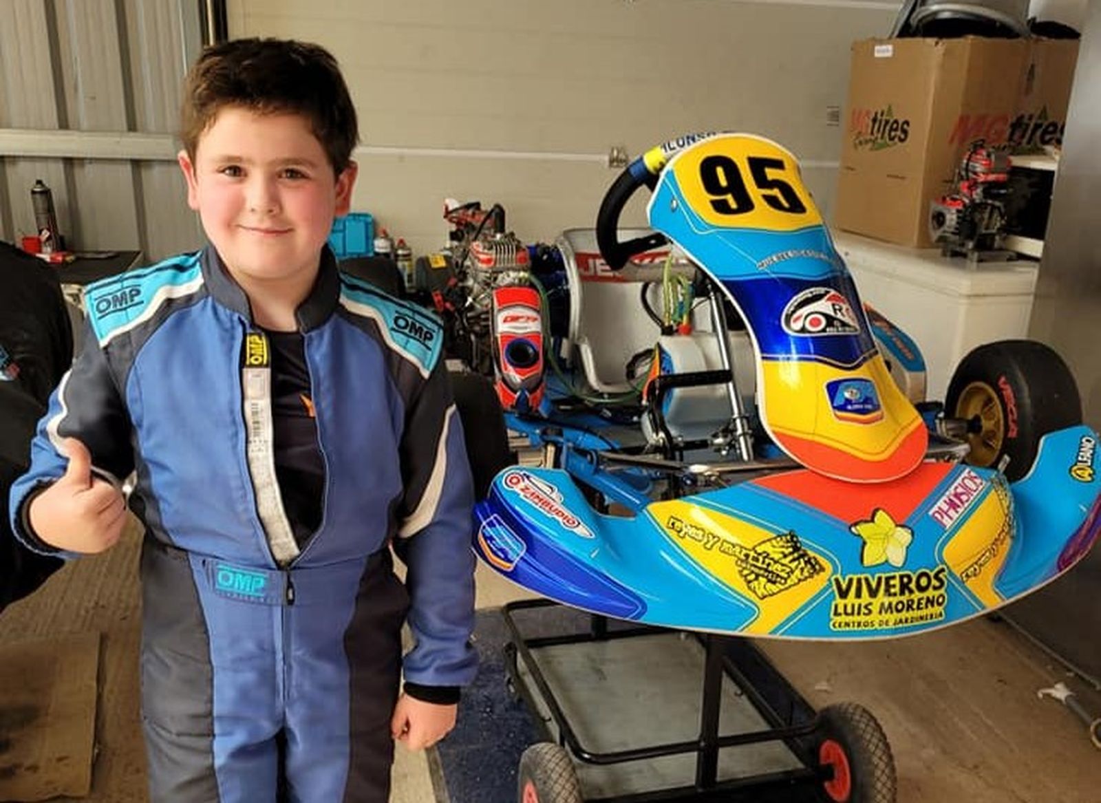 Mario Prieto, piloto ubetense de karting.