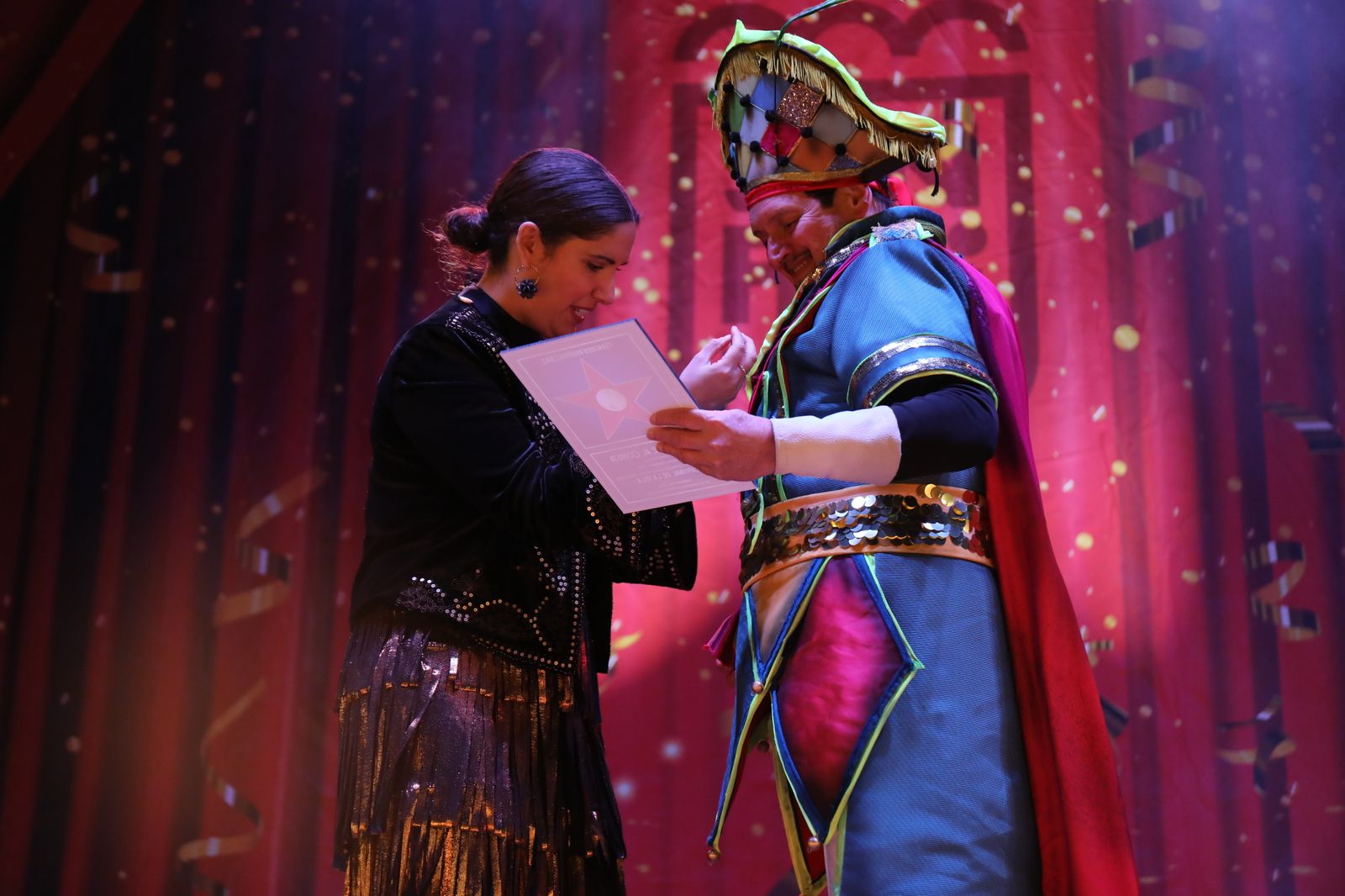 Entrega de los Pierrots y Homenajes al Comparsista, al Corista y al Chirigotero en San Fernando