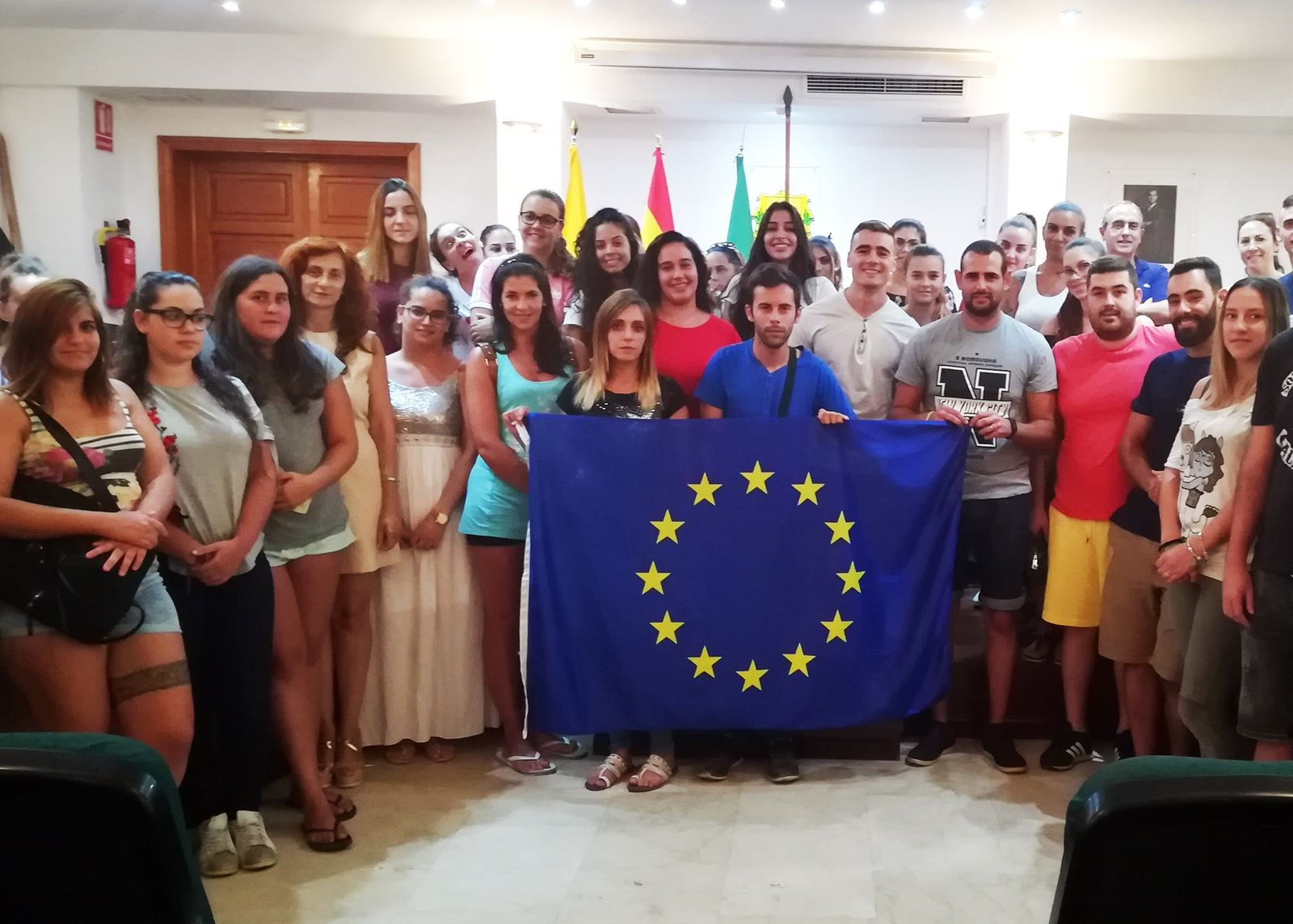 Algunos de los participantes en Integra Joven Los Barrios