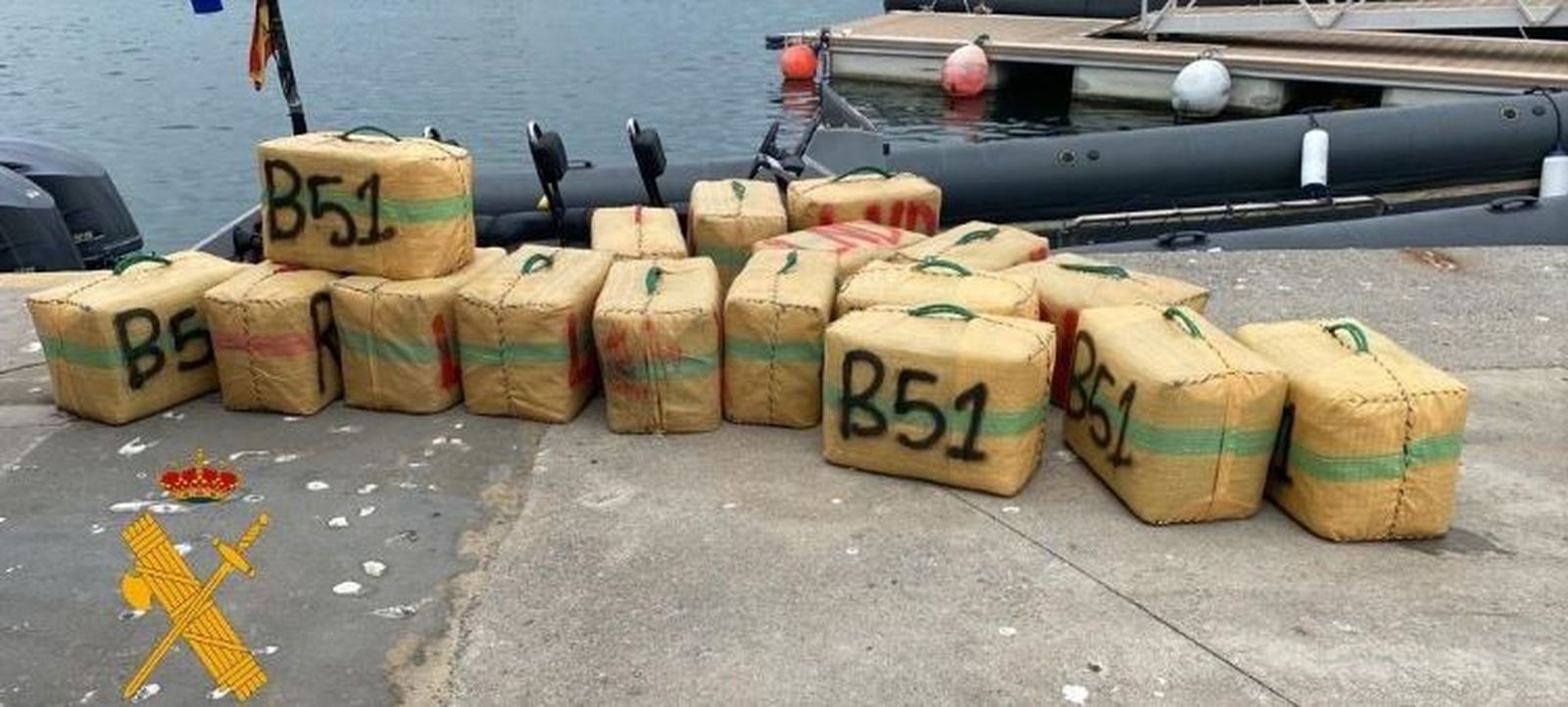 La droga incautada en la operación