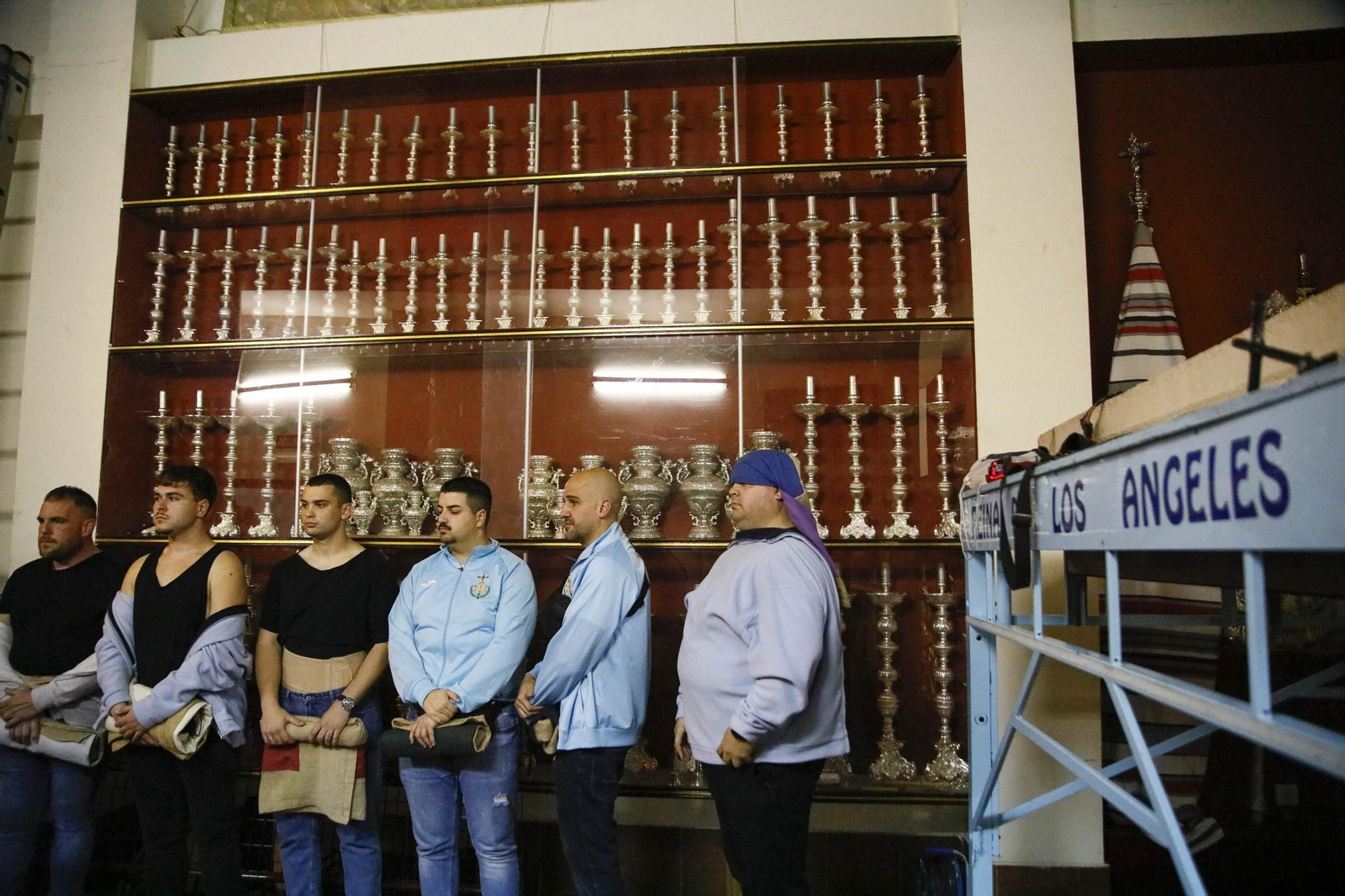 Ensayo de la hermandad de los Ángeles de la ciudad de Almería, en imágenes