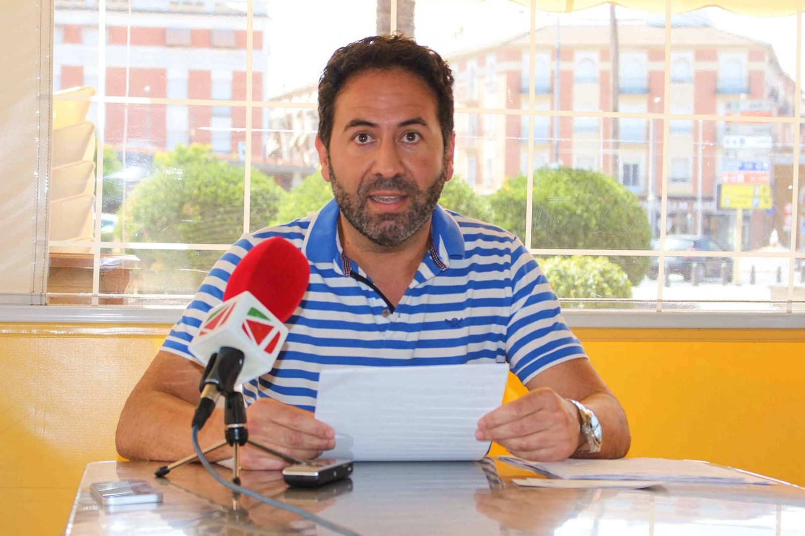 Enrique Navas, durante su comparecencia pública.