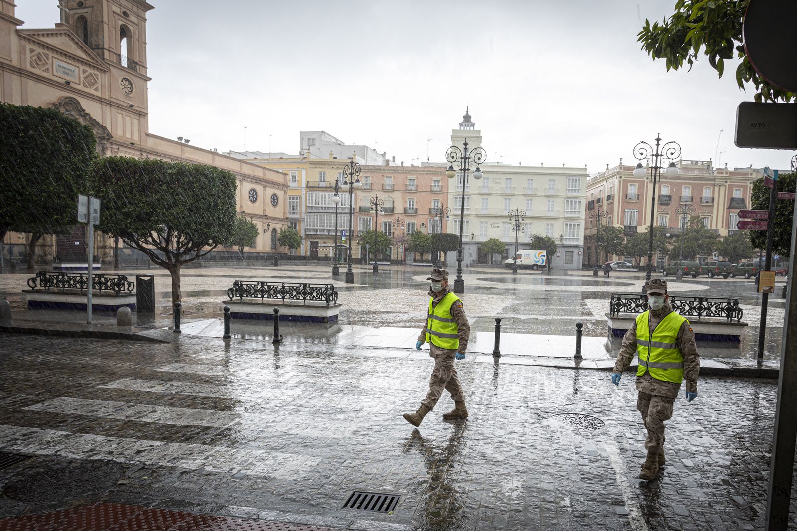 Presencia de ila Infanteria de Marina en Cádiz