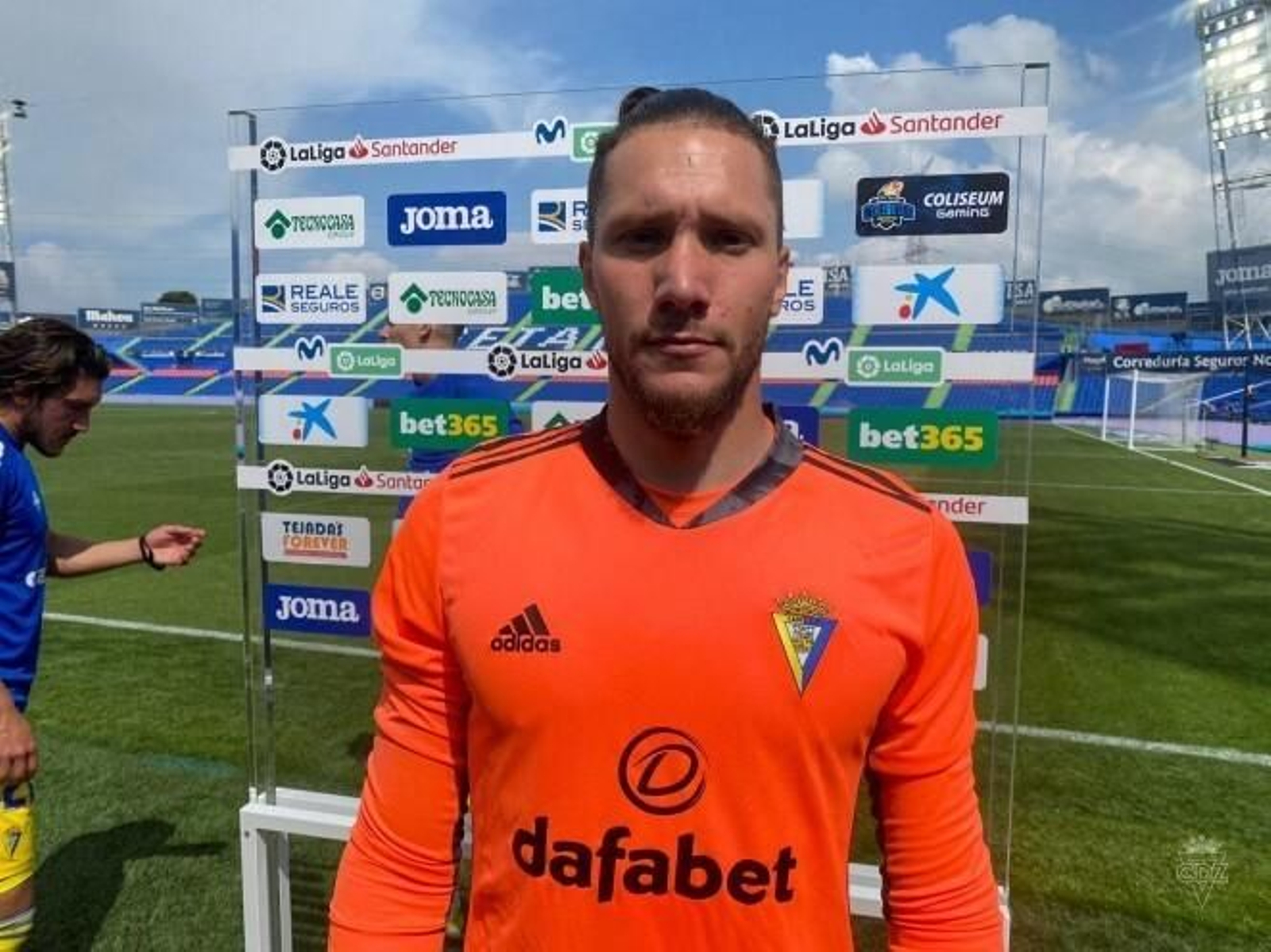 Conan Ledesma, nada más acabar el partido. Conan Ledesma, nada más acabar el partido.