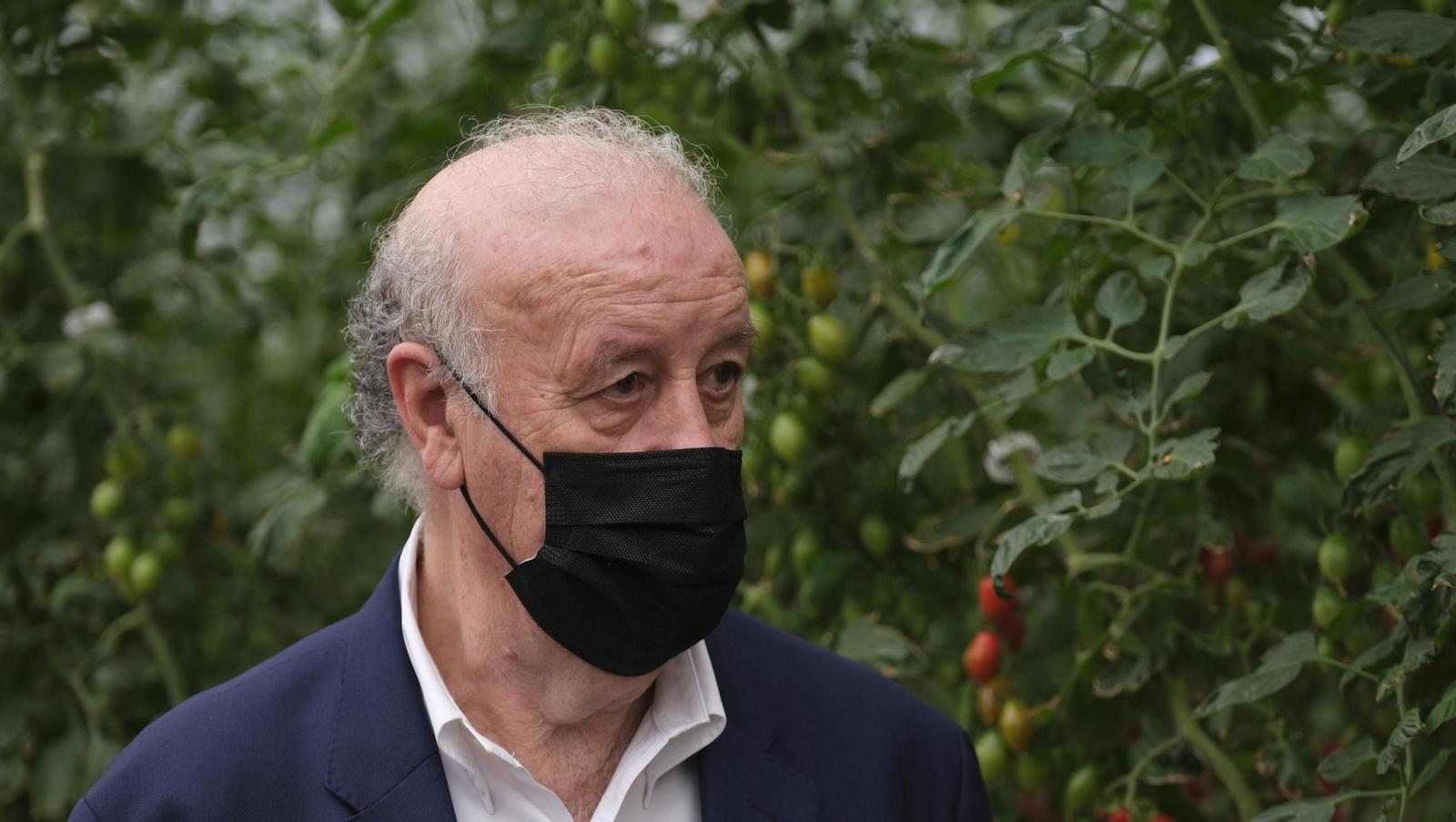 Fotogalería de la visita de Vicente del Bosque a Grupo Caparrós.