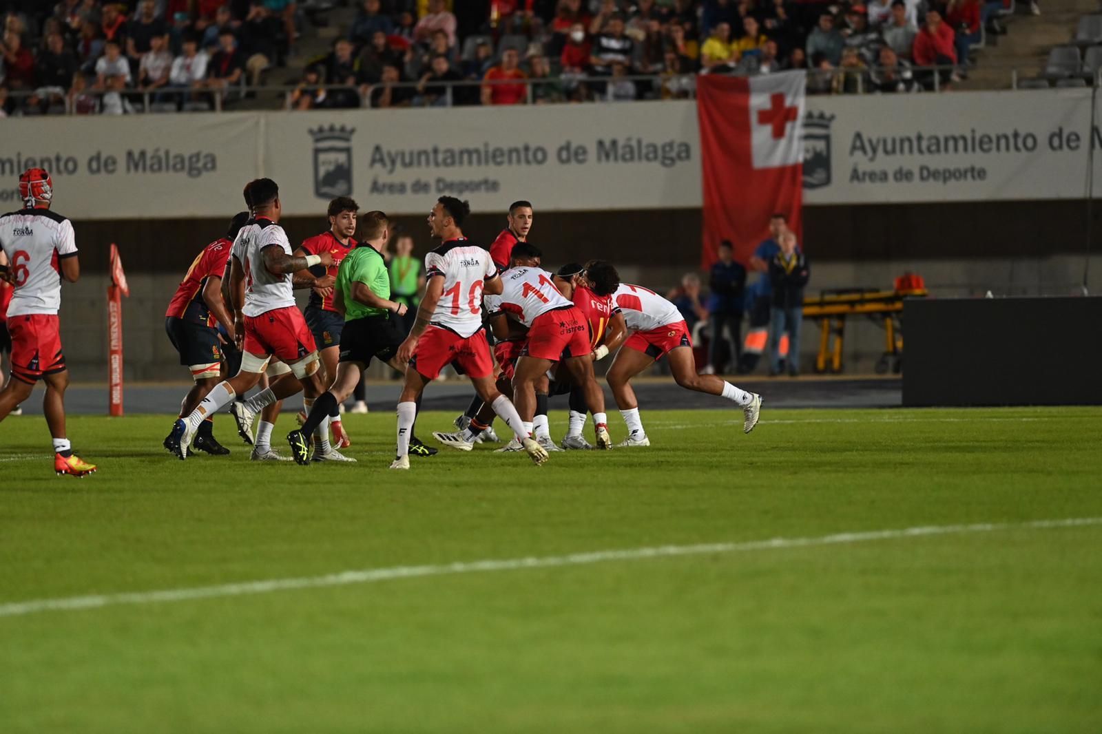 Las fotos del España-Tonga de rugby en Málaga