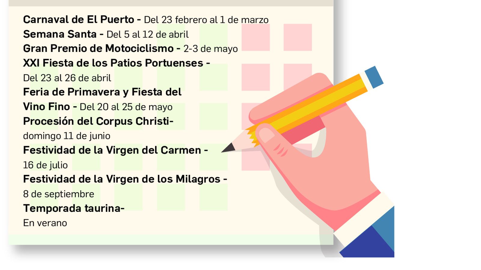 Calendario Festivo El Puerto 2020