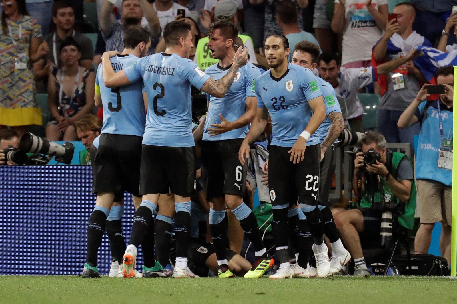 Las imágenes del Uruguay-Portugal