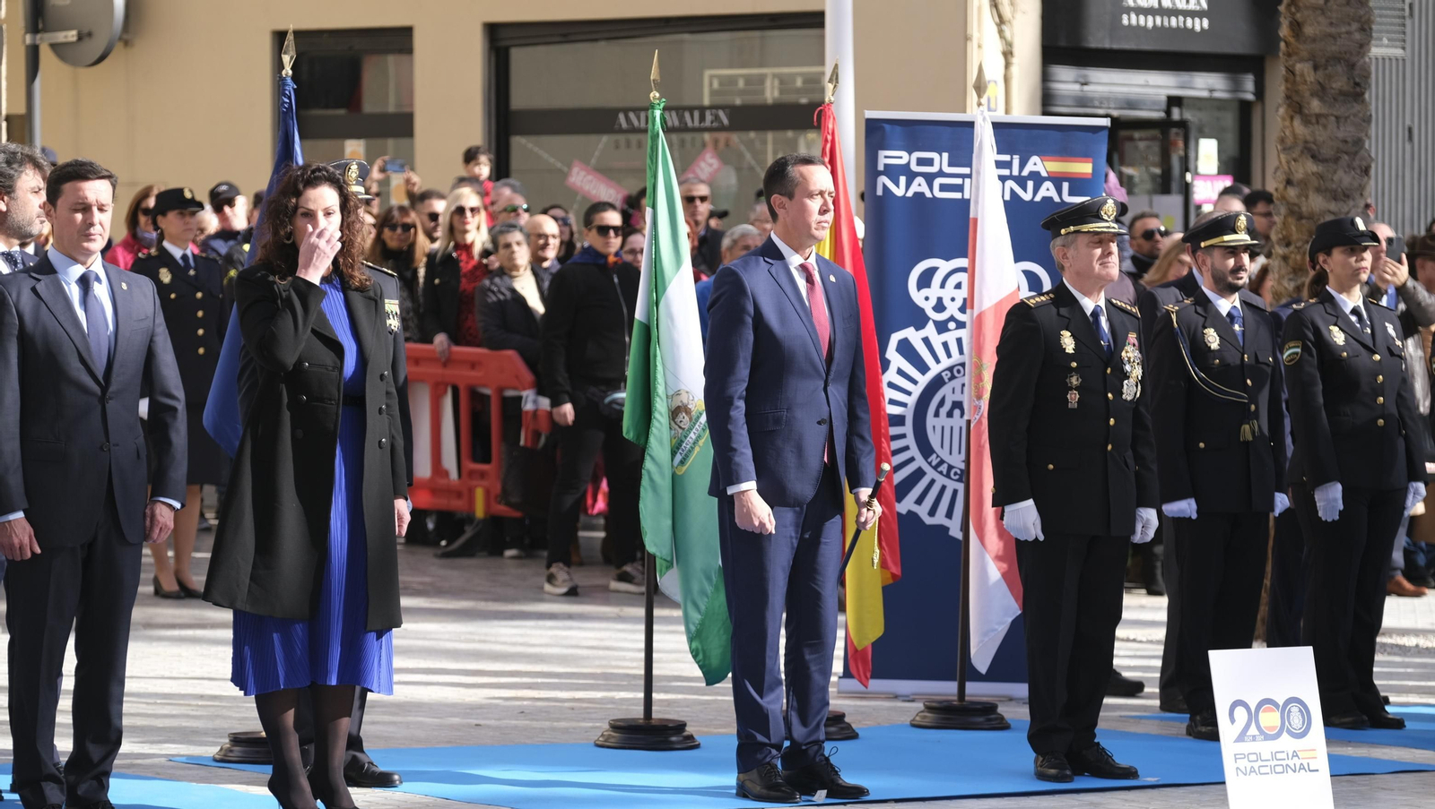 Imágenes del acto del 200 aniversario de la Policía Nacional, en Almería