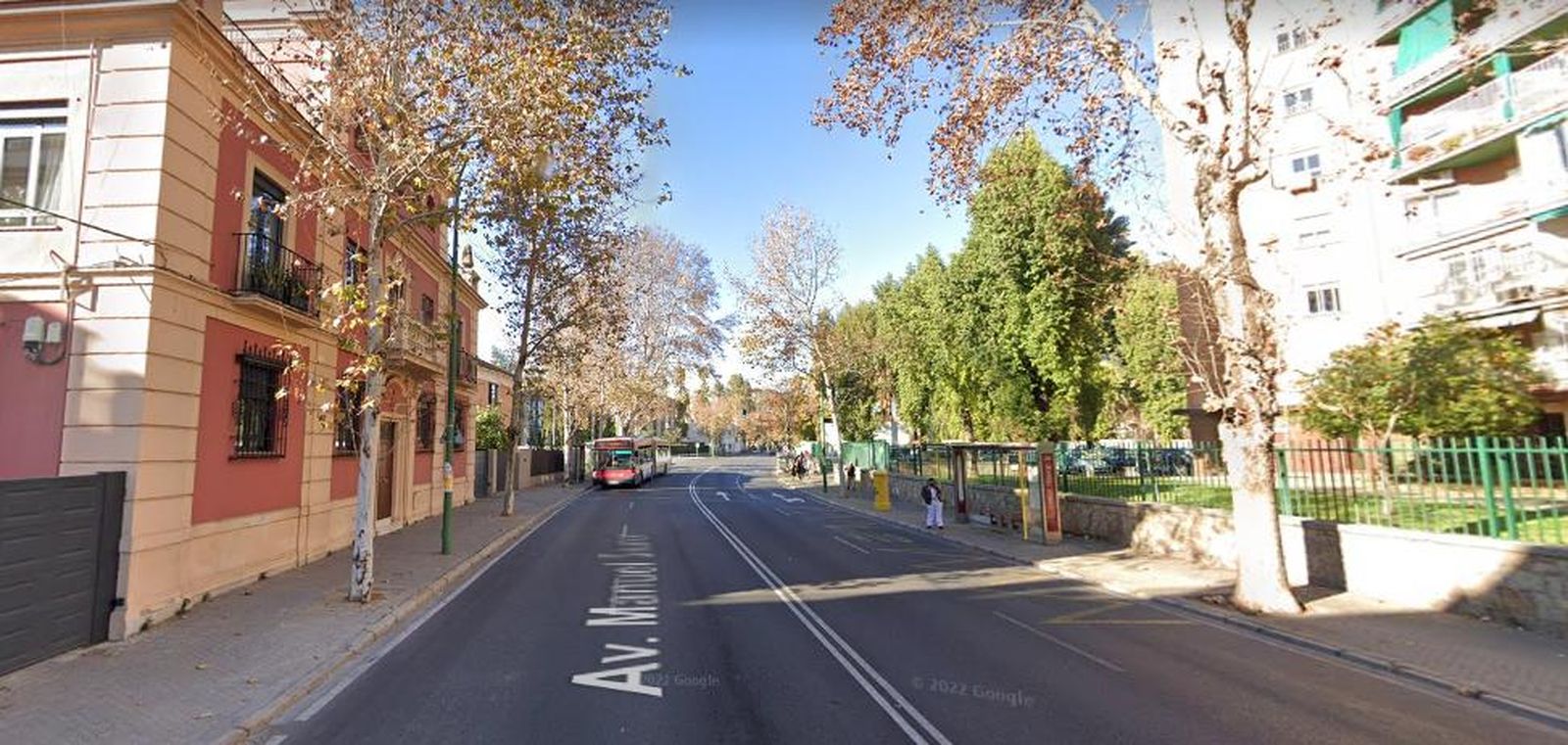 La calle Manuel Siurot, donde ha tenido lugar el incidente.