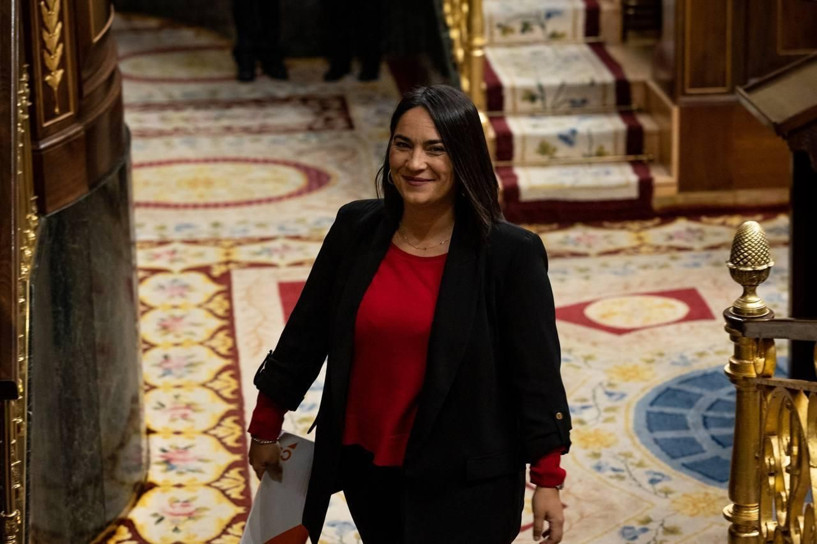 La diputada de Cs, Mari Carmen Martínez, en el Congreso de los Diputados.