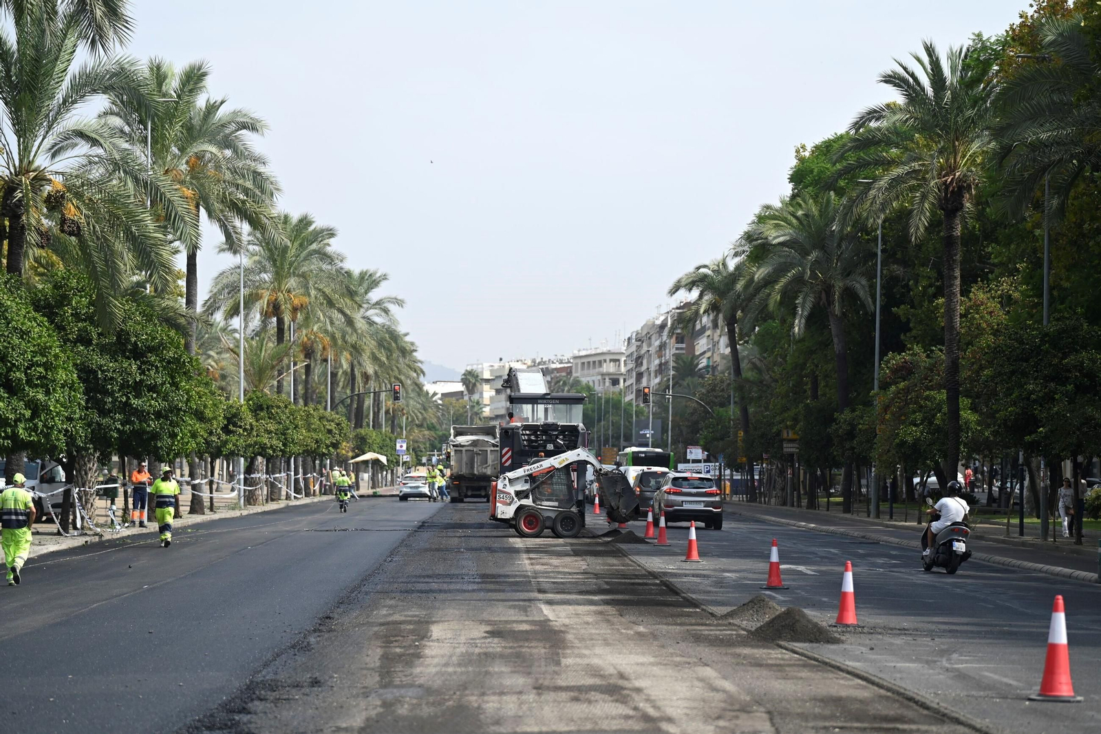 La avenida de la Victoria, en obras por el Plan Asfalto
