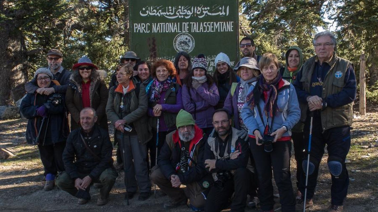 Miembros de la Asociación Micológica del Estrecho Mairei en Chauen.