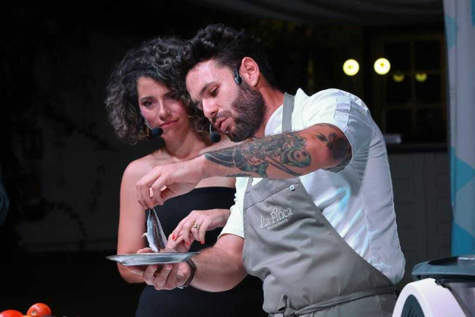 Showcooking del chef Bosco Benítez en el restaurante La Finca