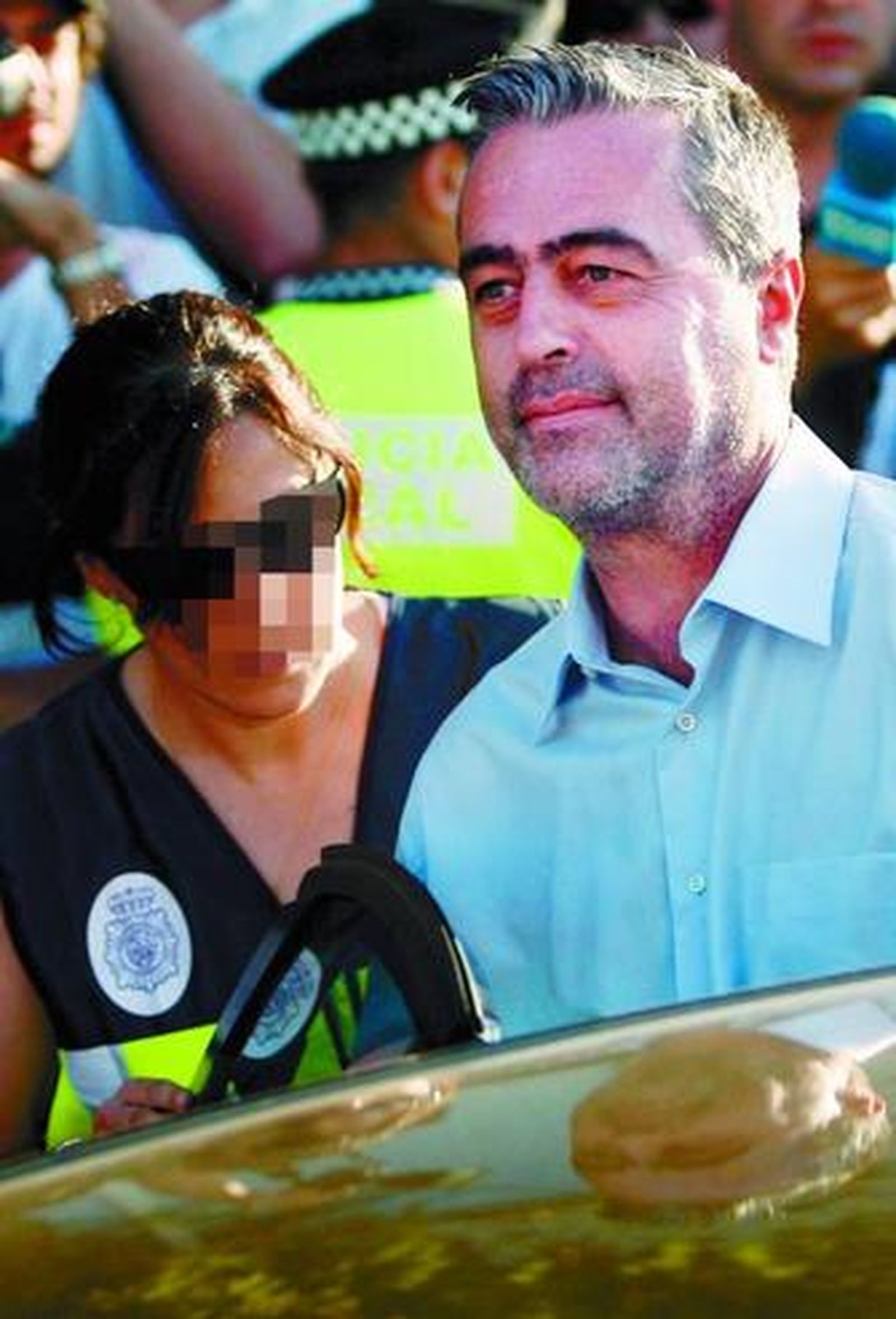 Antonio Barrientos, el ex alcalde de Estepona, después de declarar ante los juzgados.