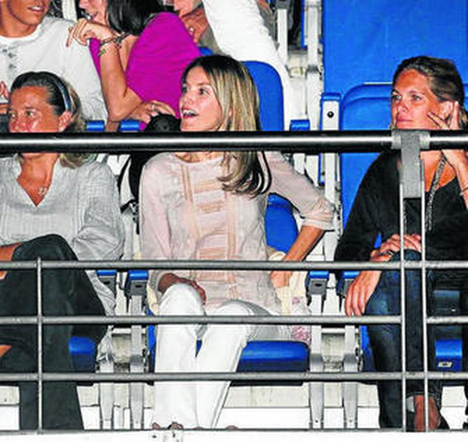 Doña Letizia disfrutó del concierto desde un palco.