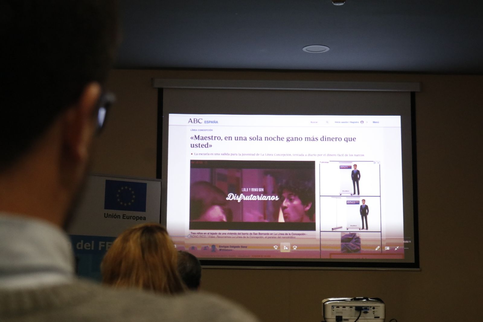 Imágenes de la jornada sobre Innovación en la Comunicación del FEDER en La Línea