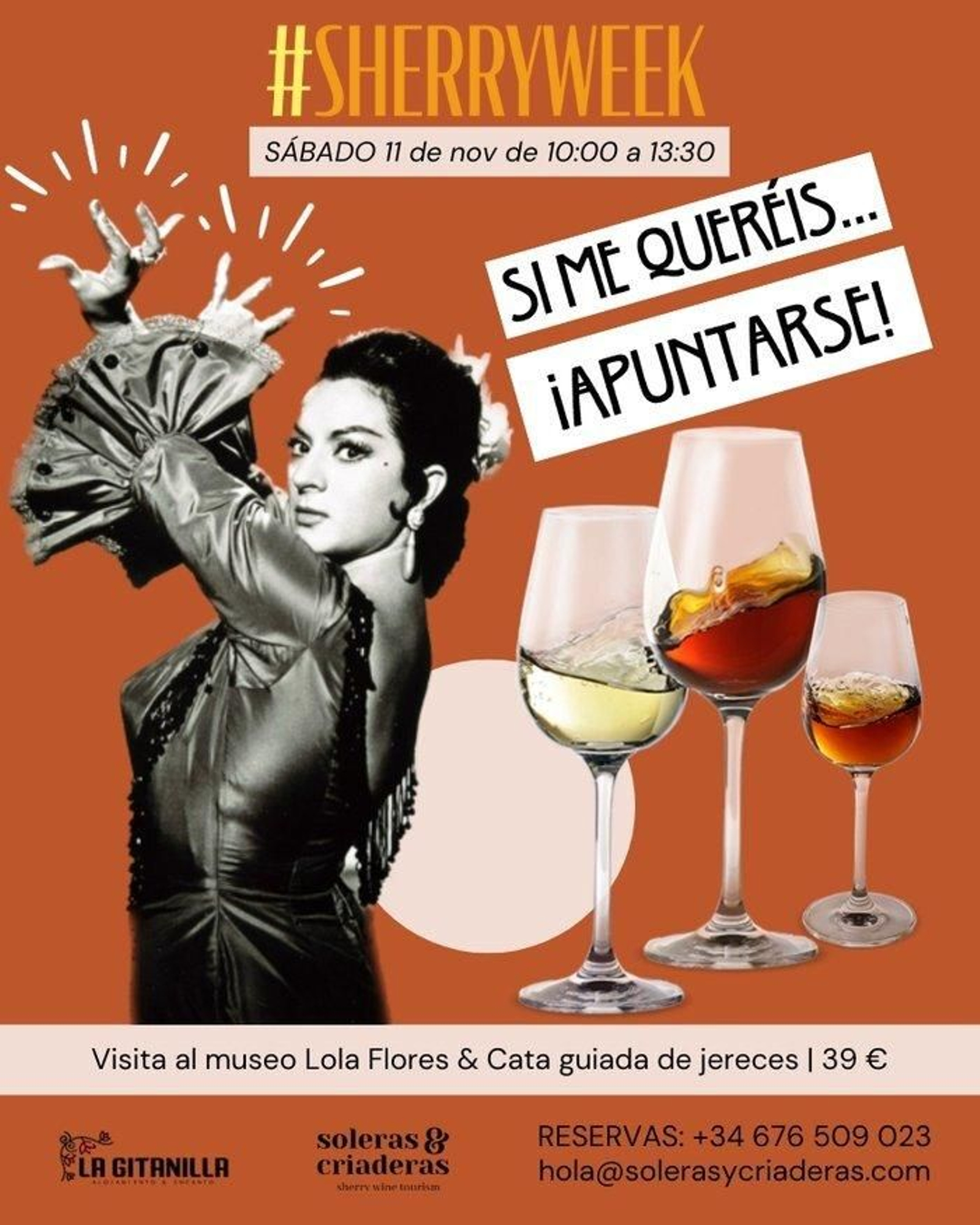 Vinos de Jerez y Lola Flores, la propuesta de La Gitanilla.