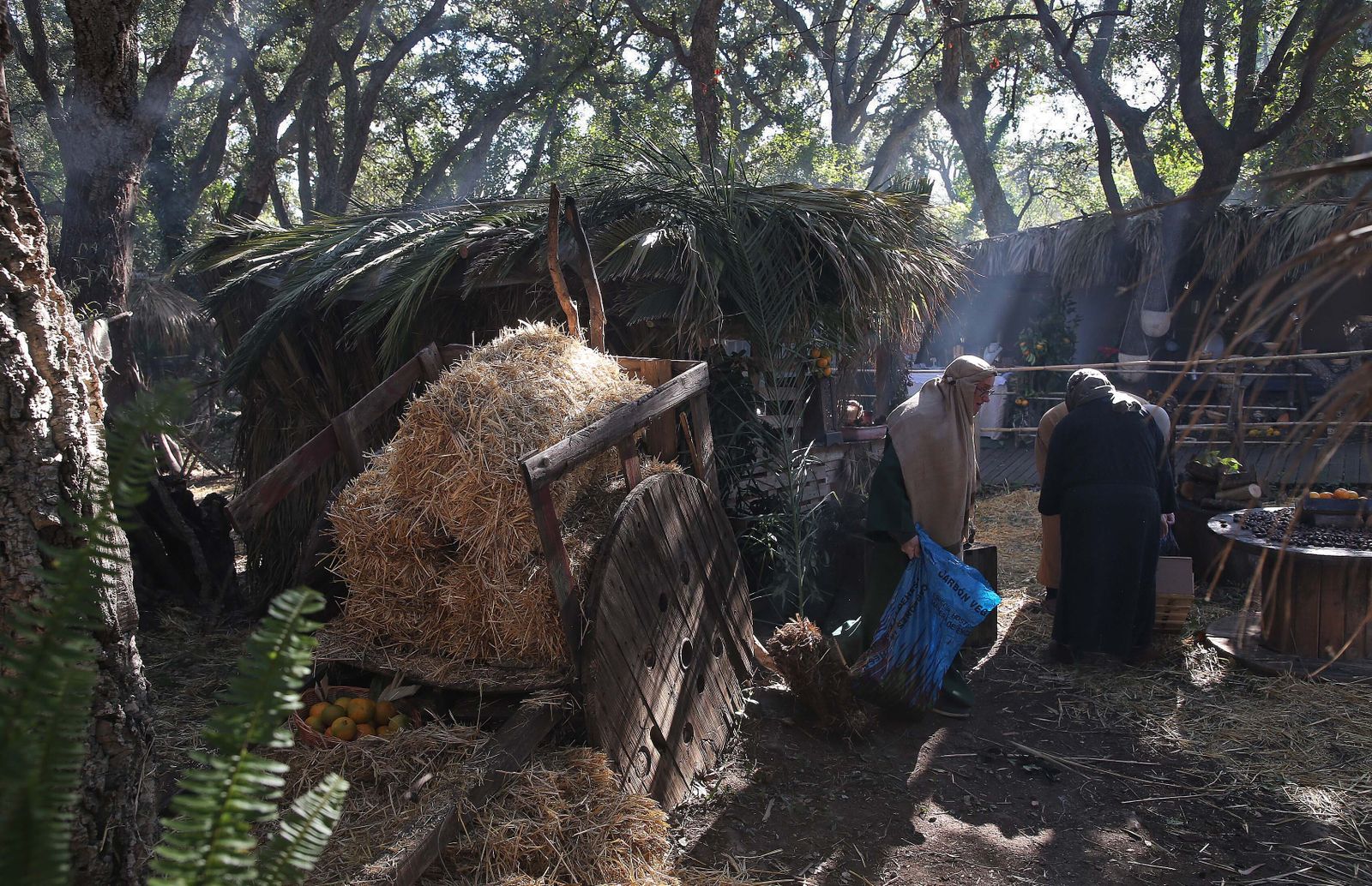 La inauguración del Belén Viviente de Pelayo, en imágenes