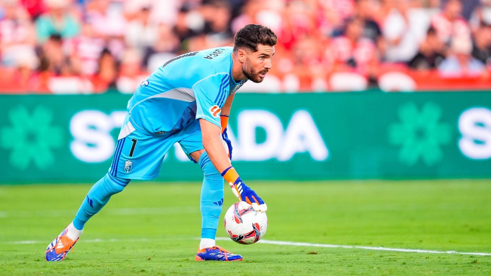 Luca Zidane, portero del Granada, en un partido de los nazaríes.
