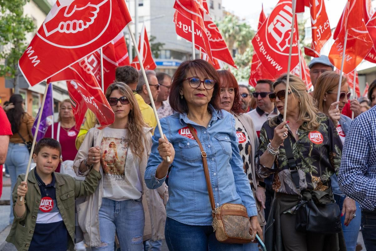 Manifestación convocada por el 1º de Mayo