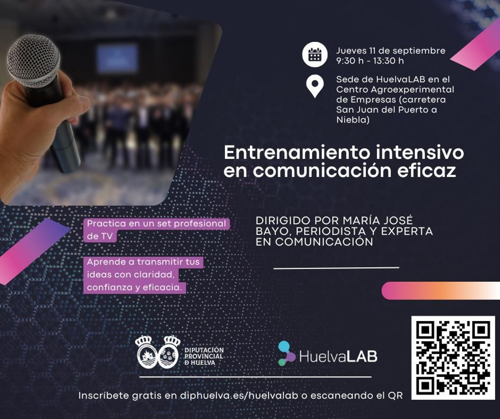 Cartel del taller Entrenamiento Intensivo en Comunicación Eficaz.