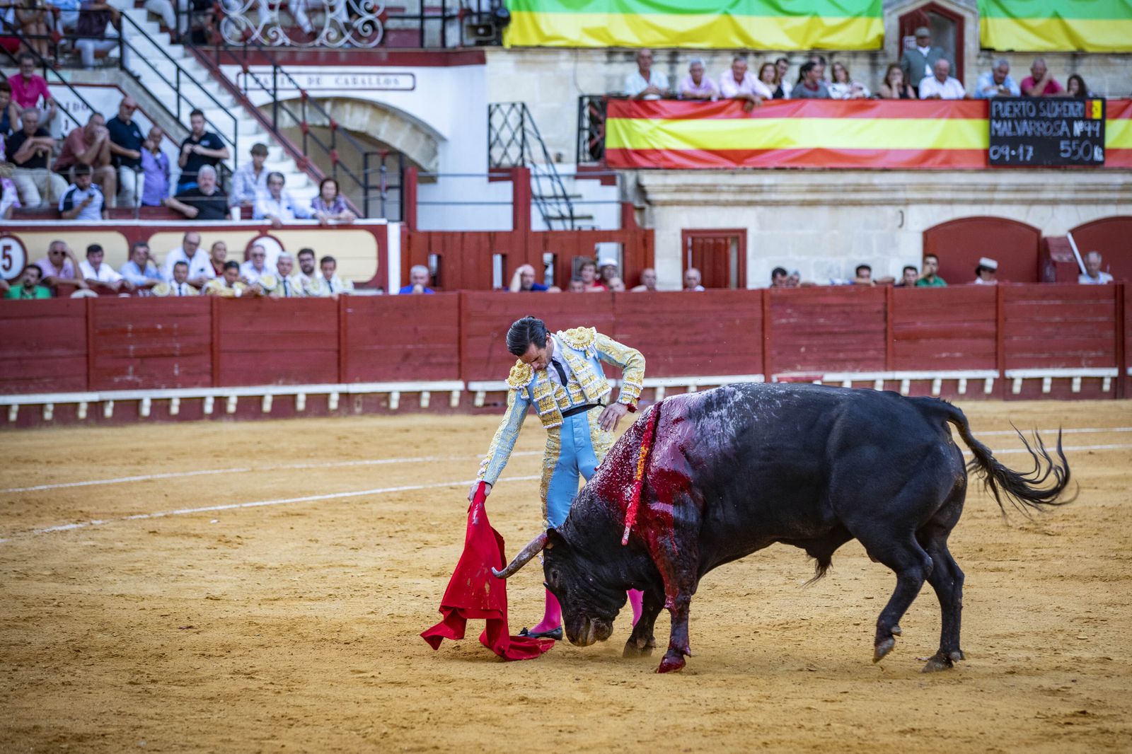 Daniel Crespo, Manzanares y Juan Ortega, en la plaza de toros de El Puerto