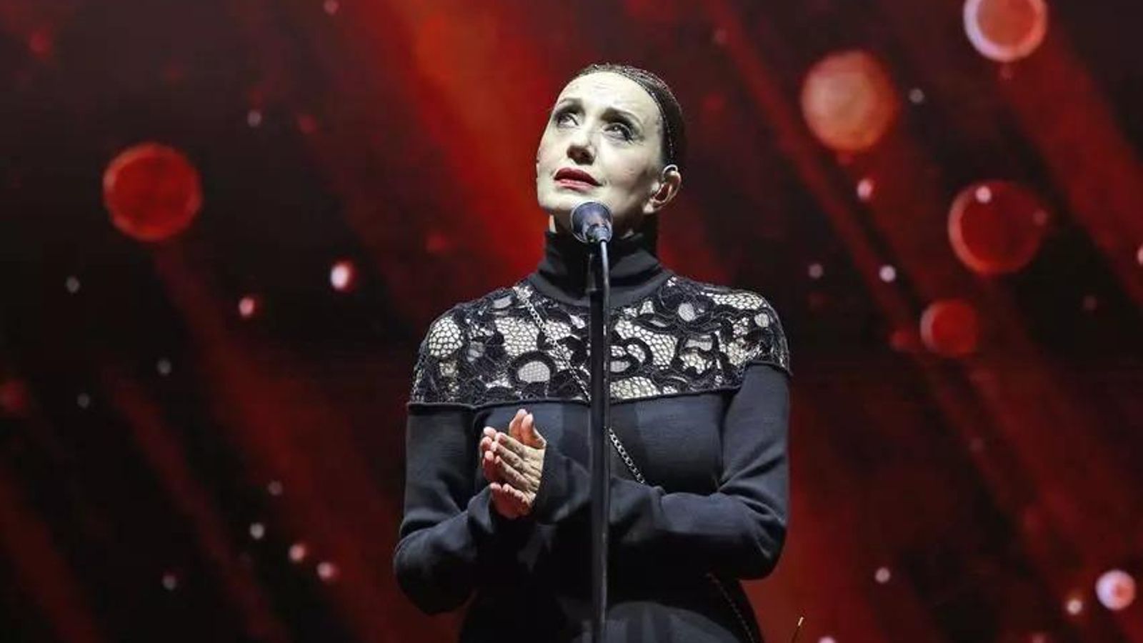 La cantante Luz Casal en la gala de inauguración.