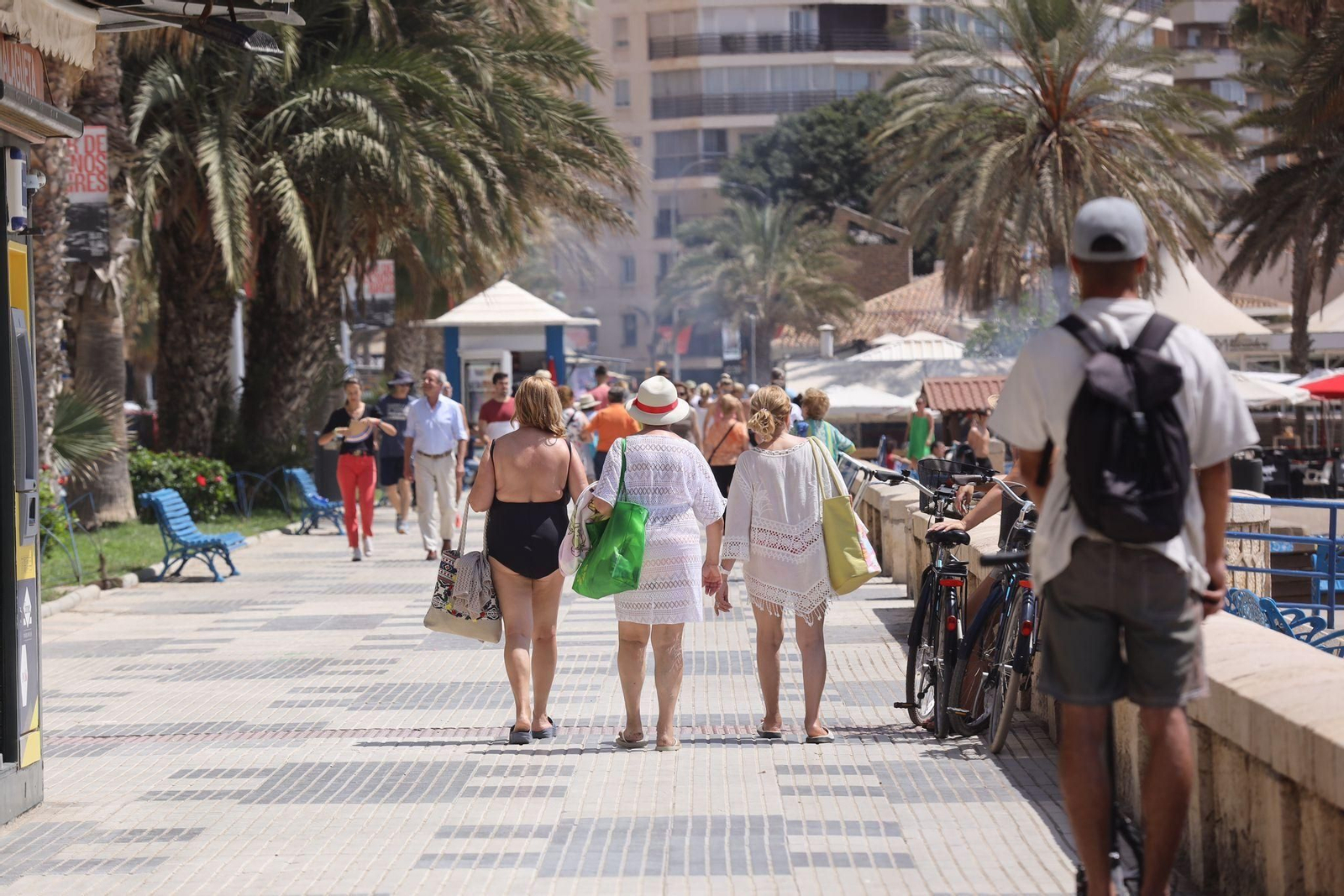 Lleno en las playas de Málaga