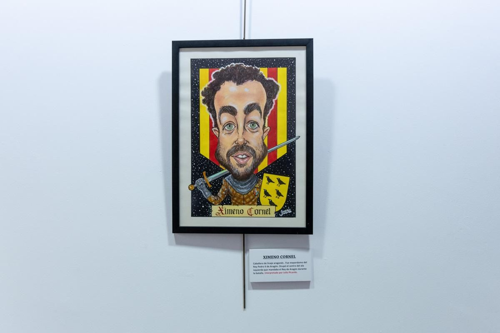 En imágenes: Juan Hervás retrata con caricaturas a destacados personajes de la Batalla de las Navas de Tolosa en esta exposición