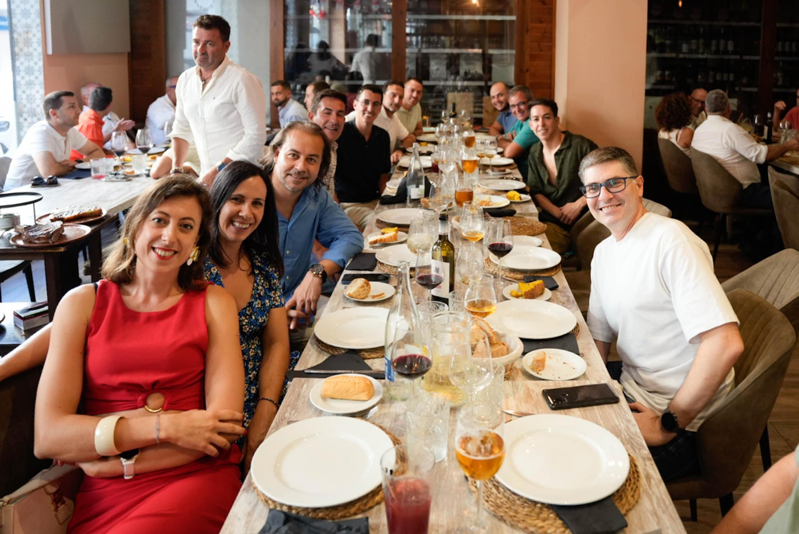 Disfrutando de la feria del mediodía en la jornada del jueves