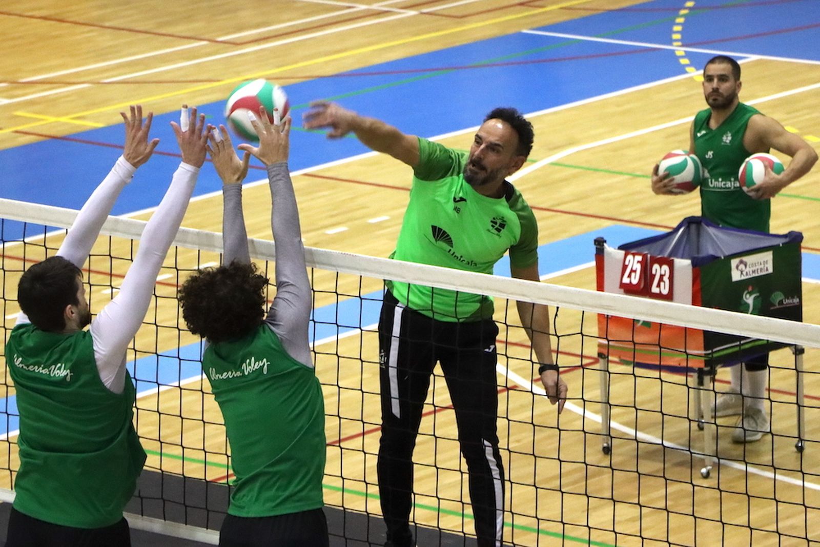Manolo Berenguel, en un entrenamiento.
