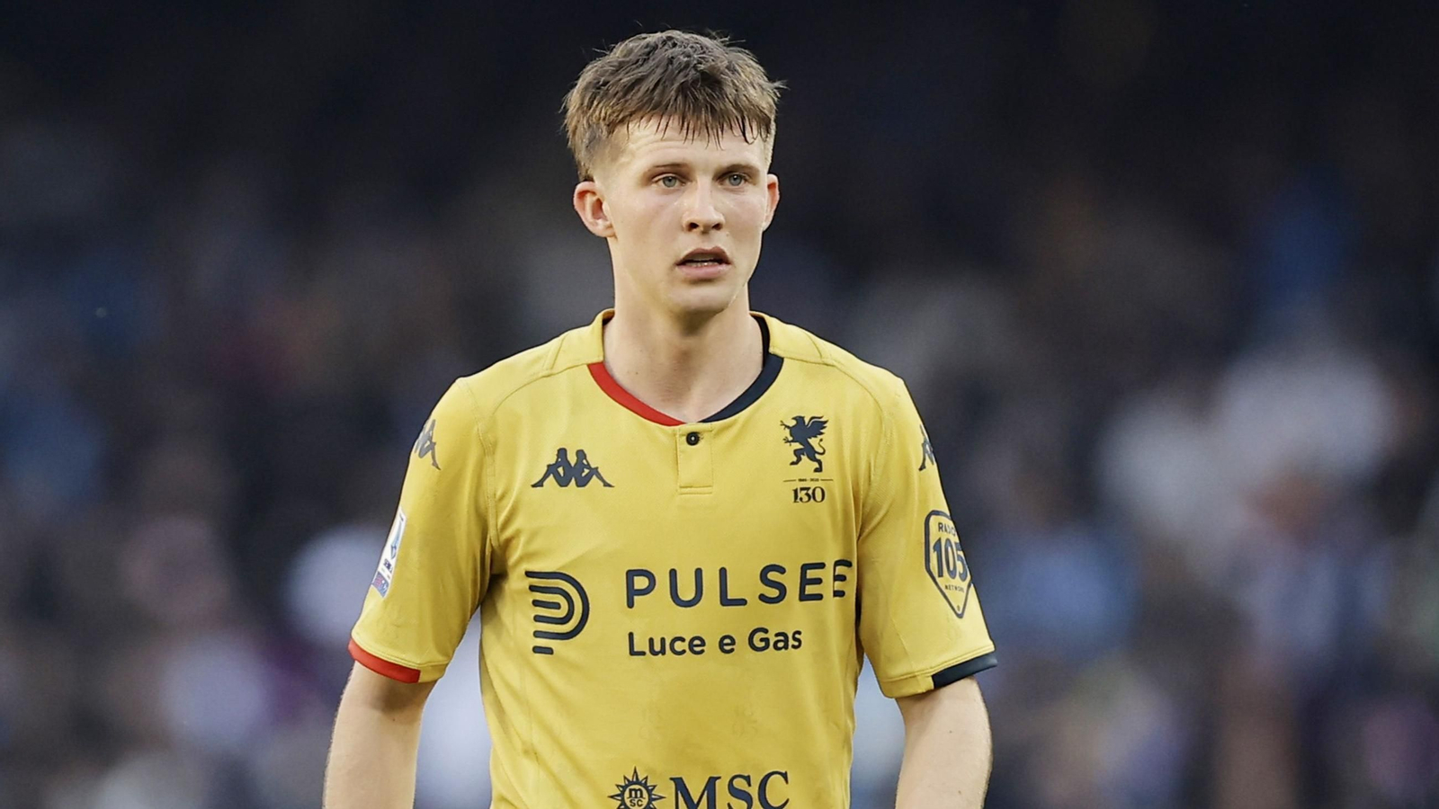 Morten Frendrup en un encuentro con el Genoa durante el pasado 2024