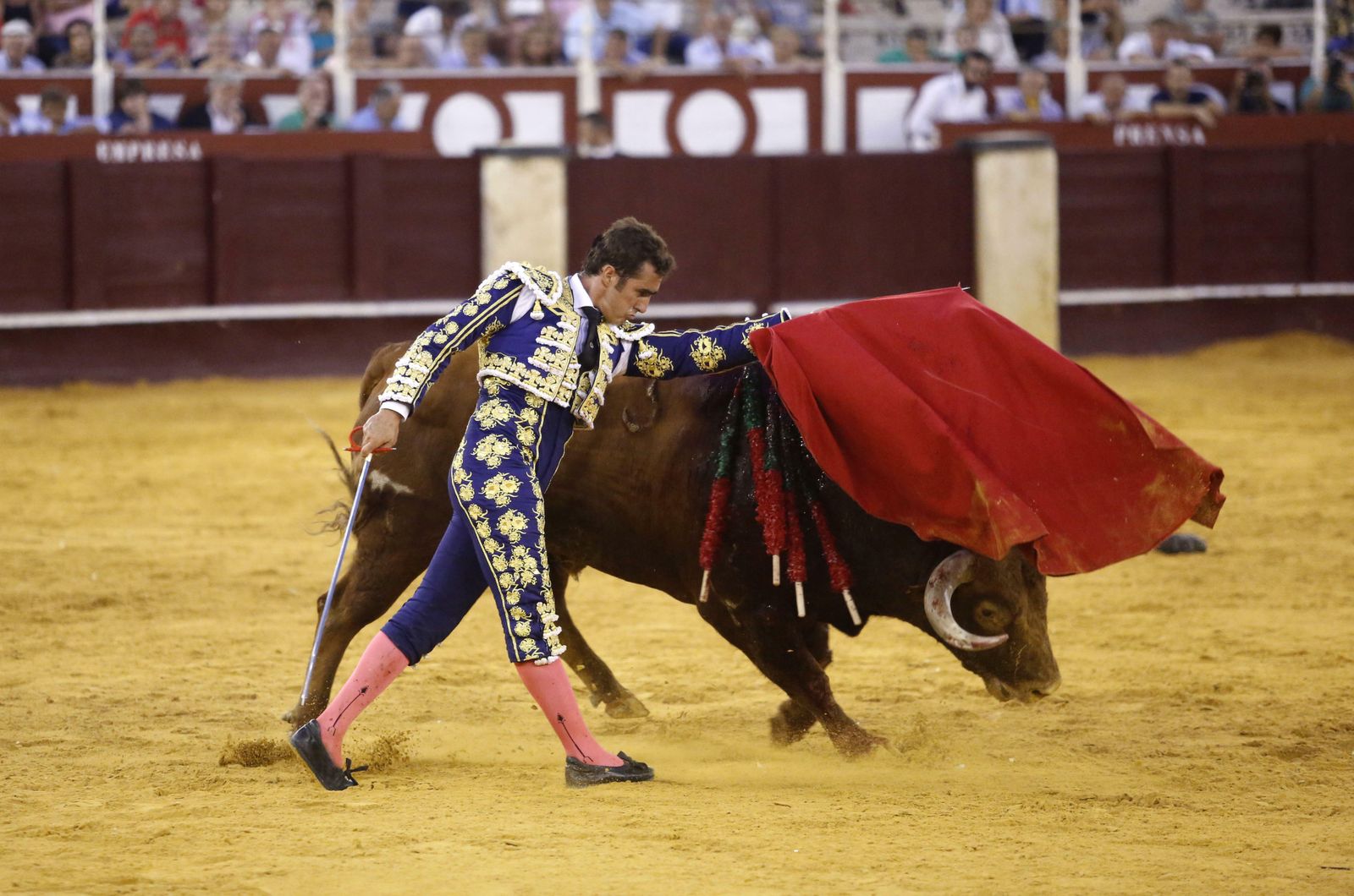 Imagen de archivo de 'El Fandi' durante una de sus últimas actuaciones en Málaga.