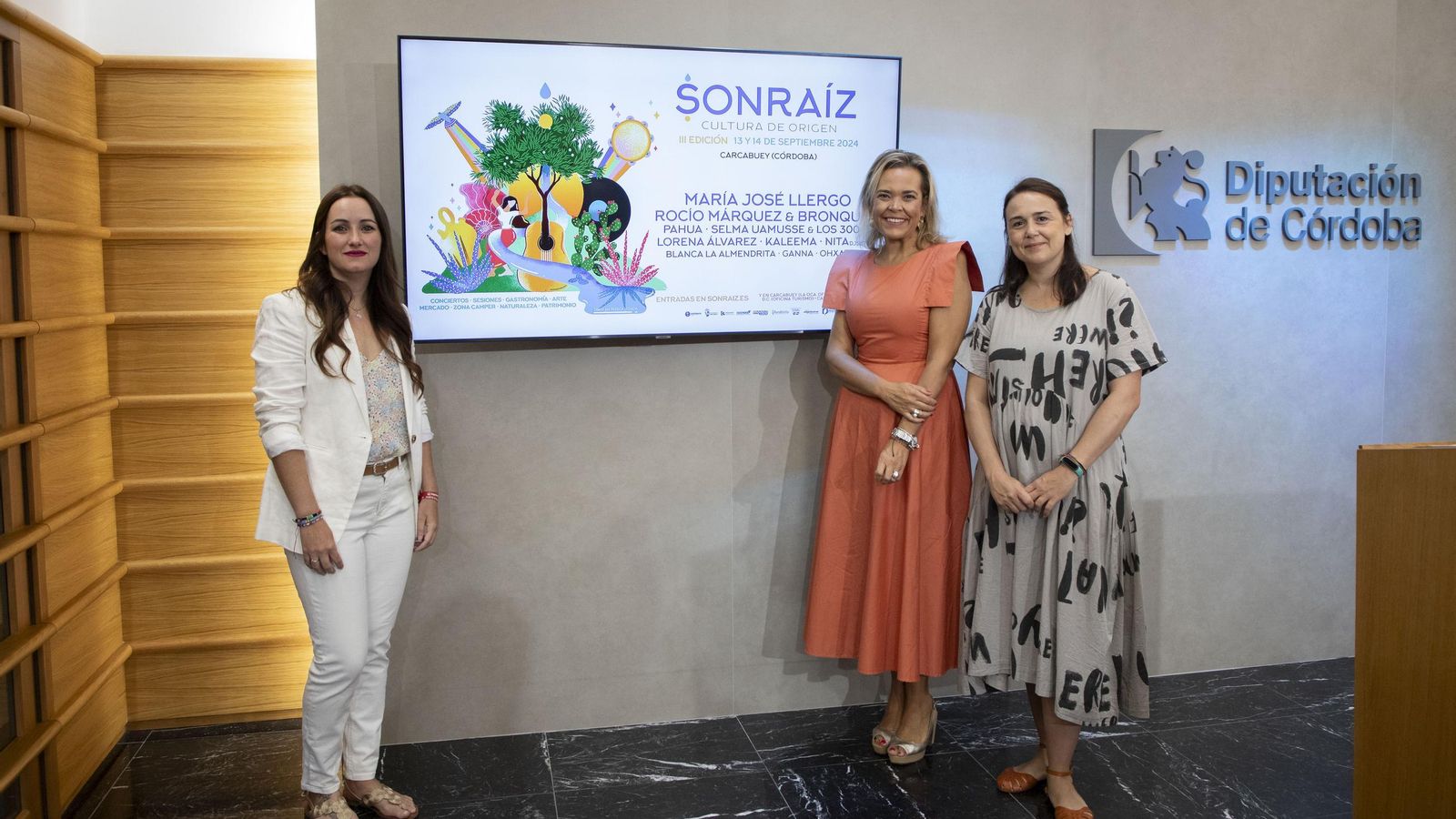 Presentación del Festival Sonraíz en la Diputación de Córdoba.