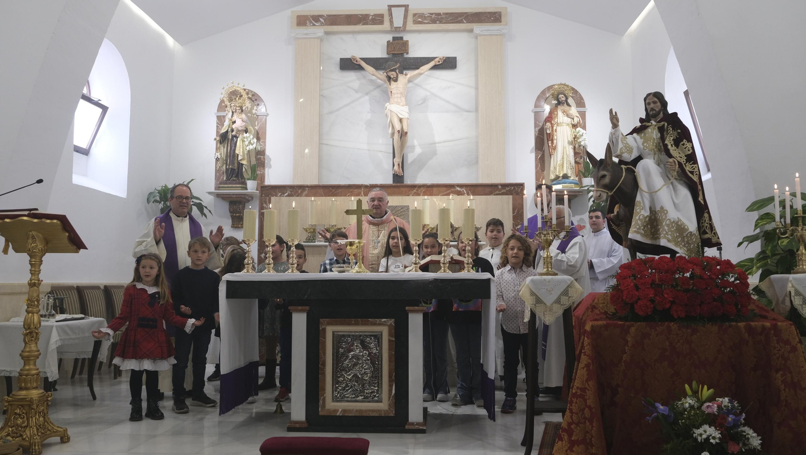 Imágenes de la bendición de la Borriquita de El Alquián, por el Obispo de Almería