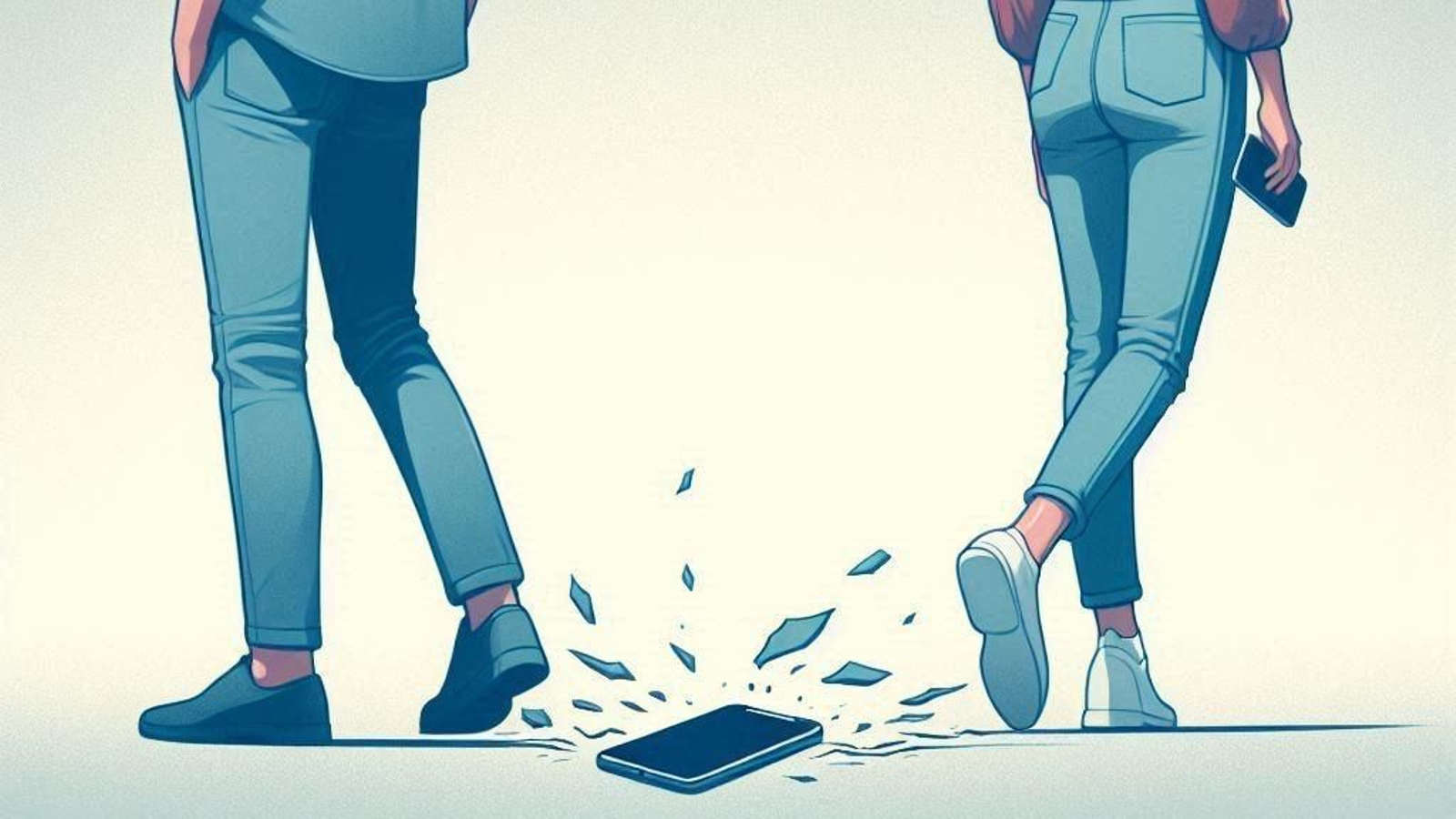 Condenado por violencia machista por tirarle el móvil a su pareja.