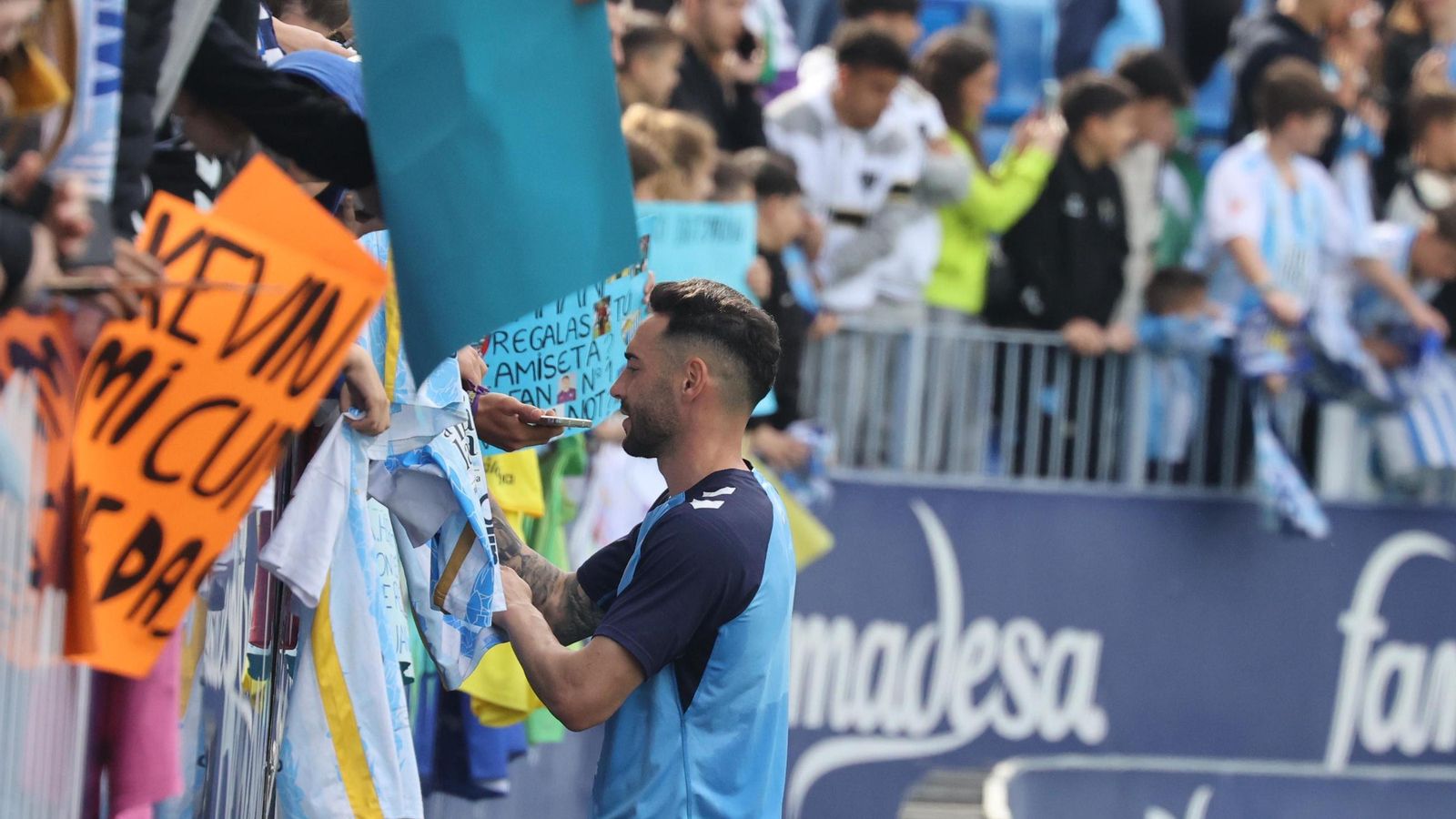 Darío Silva y Dely Valdés: las fotos del regreso de la Doble D a La Rosaleda